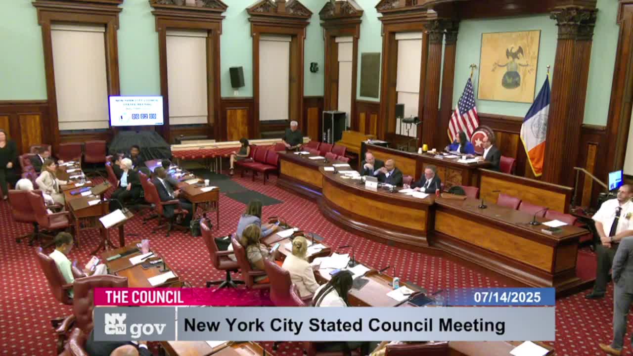 New York City Stated Council meeting